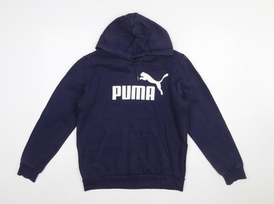 Puma Herren Blau Pullover Hoodie S Regular Fit Logo Sportswear