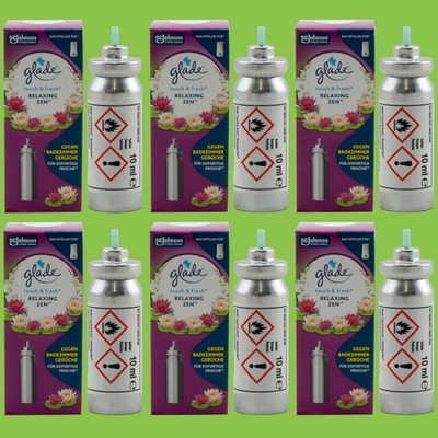 glade mini Relaxing Zen Nachfüller 6 x 10ml touch&fresh gegen Badezimmergerüche