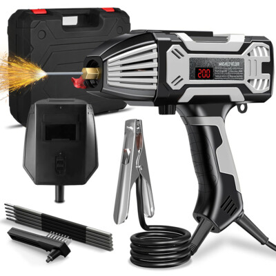 Handschweißgerät 4,6 KW IGBT – 20-200A Stromregelung, Inkl. Schutzmaske & Tragetasche, Für Autoreparatur & Metall