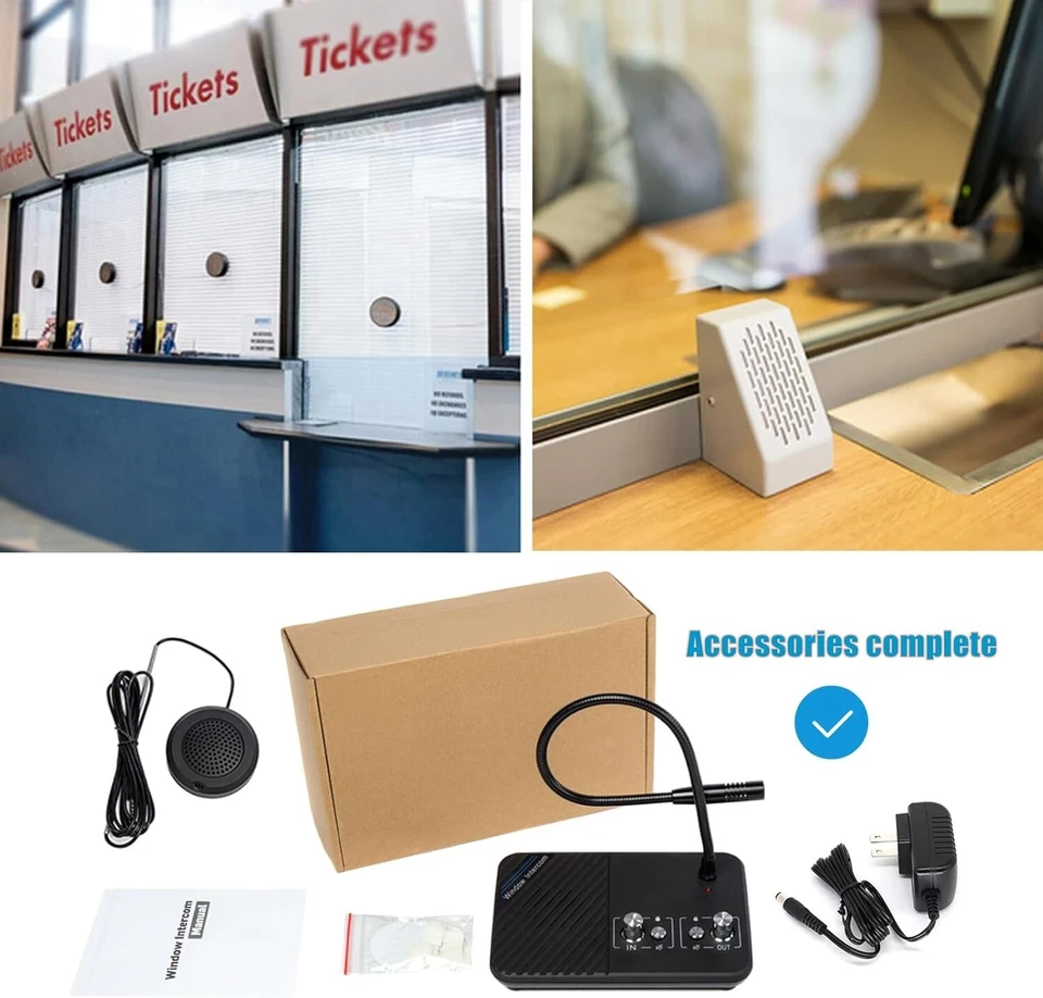 Window Speaker Intercom System, Window Intercom, Anti-Interference Dual Way - Image 2 of 4