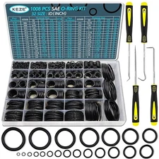 1008 Pcs SAE O Ring Kit32 Sizes USA Standard Nitrile 70A Rubber Seals Inch O Ri