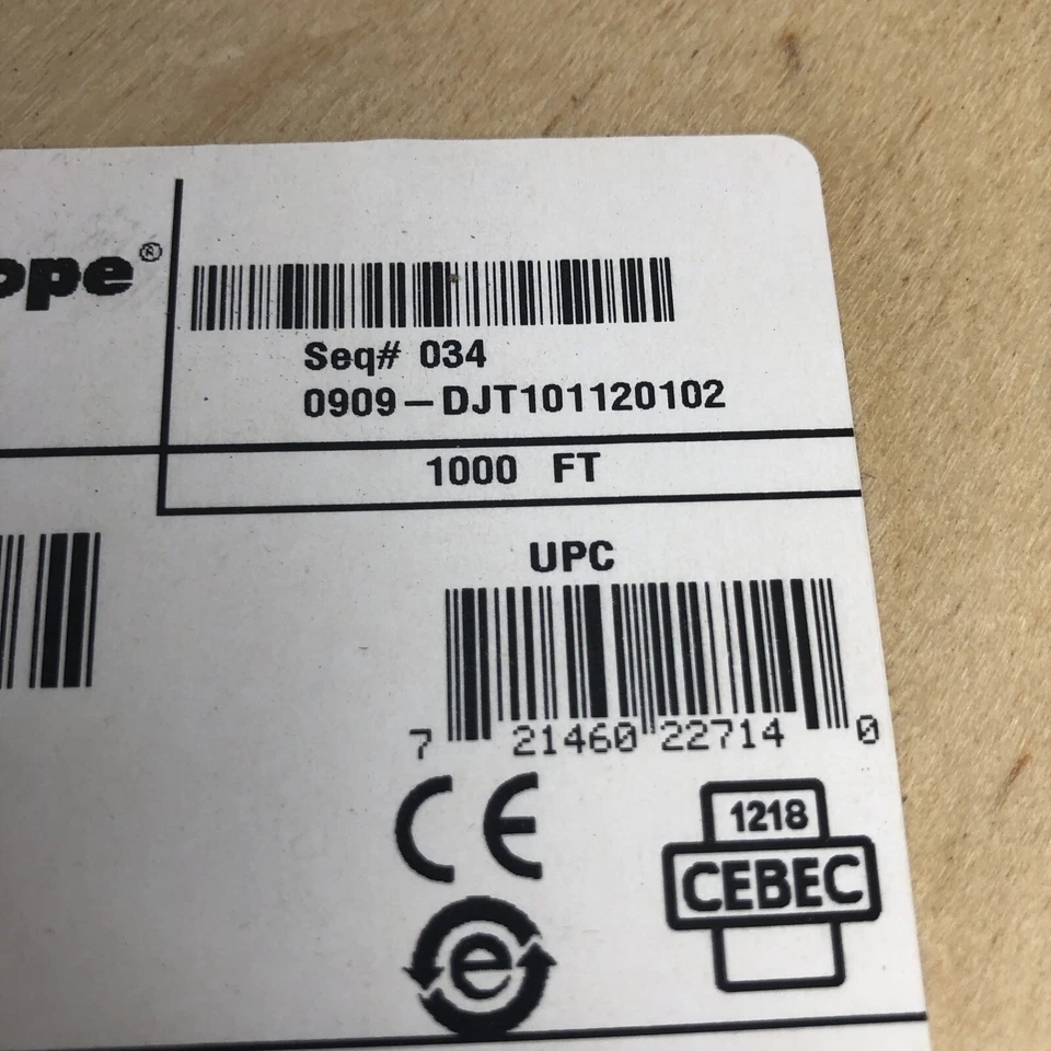 NEW 1000' reel CommScope F1160BEF Underground Coax PFC7432 RG11 Migraheal Burial - Image 4 of 4