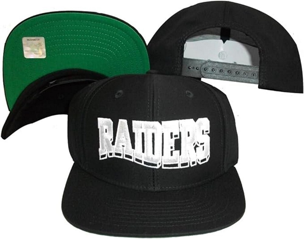 キャップ NFL OAKLAND RAIDERS 90's Snap Back Black Vintage NFL Oakland Raiders 1990s Black Wave Adjustable
