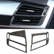 For BMW X5 X6 F15 2014-2018 Real Carbon Fiber Front Side Vent Overlay Cover Trim