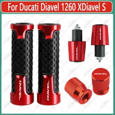 For Ducati Diavel 1260 XDiavel S Handlebar Grip Handle Bar End Cap Tire Valve