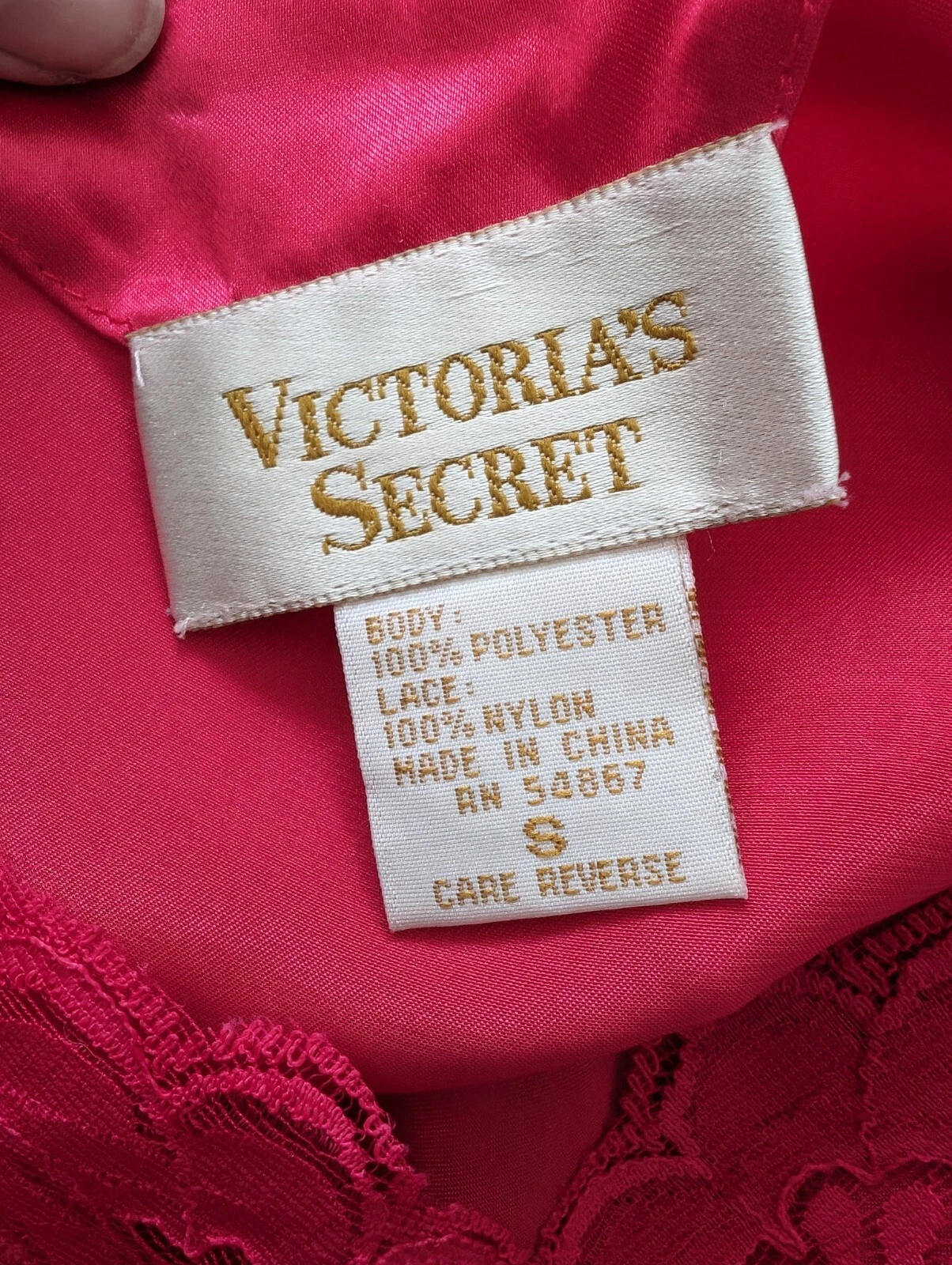 Abito Vth G Label Y2K Victoria's Secret rosa raso slip pizzo S San Valentino