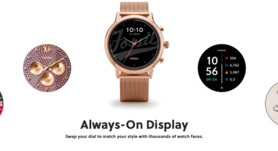 Fossil Gen 5 Smartwatch The Carlyle HR Black Silicone 44mm For