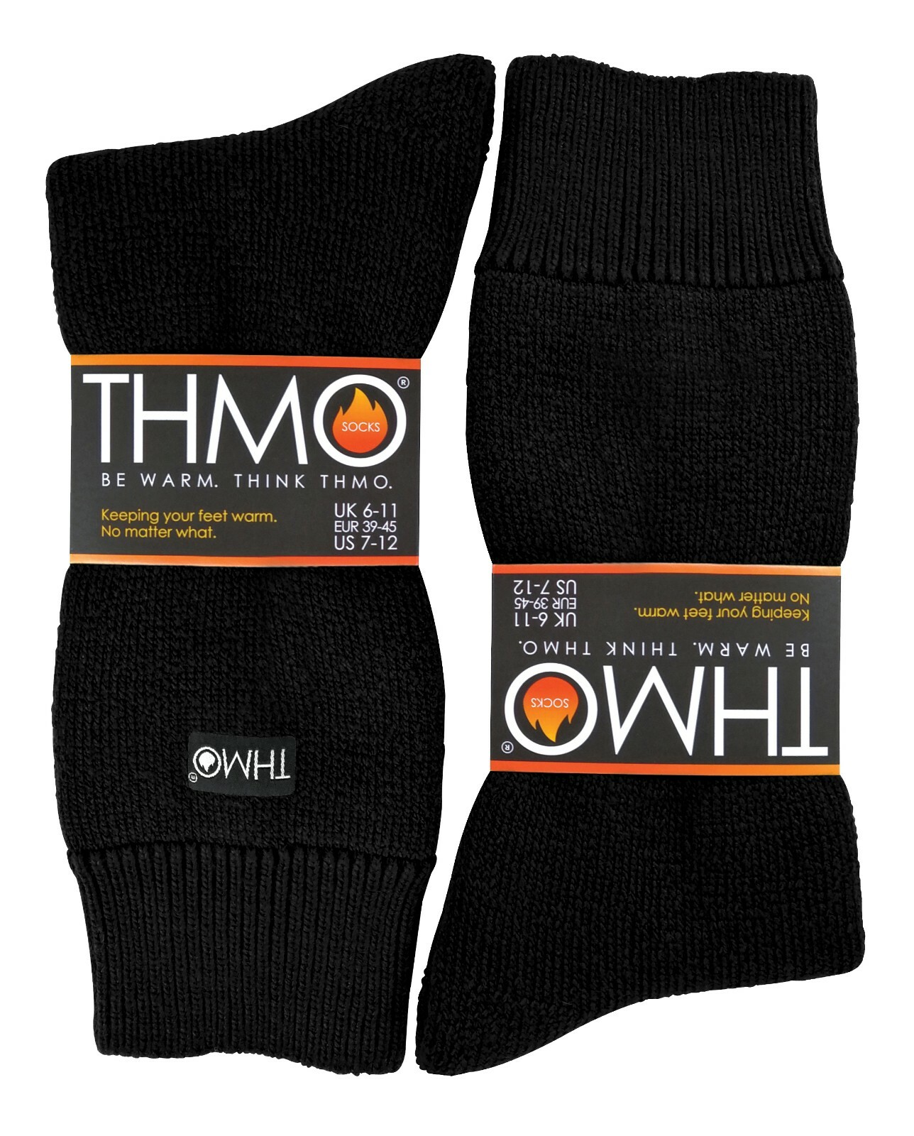 THMO - Mens Indoor Winter Warm Thermal Fleece Lined Slipper Socks with Grips
