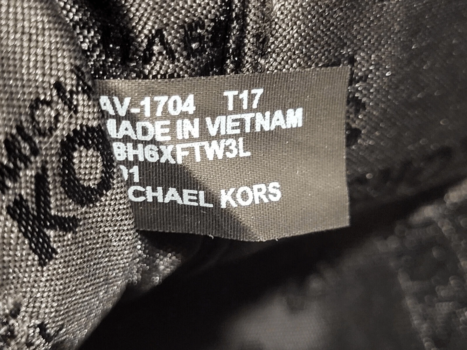 MICHAEL Portafoglio da polso Michael Kors MK Fulton in pelle con cerniera oro nero