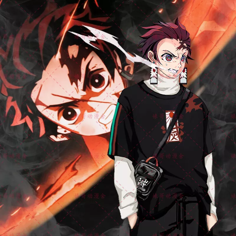 Tanjiro and Nezuko Retro Art Demon Slayer T-Shirt T-Shirt