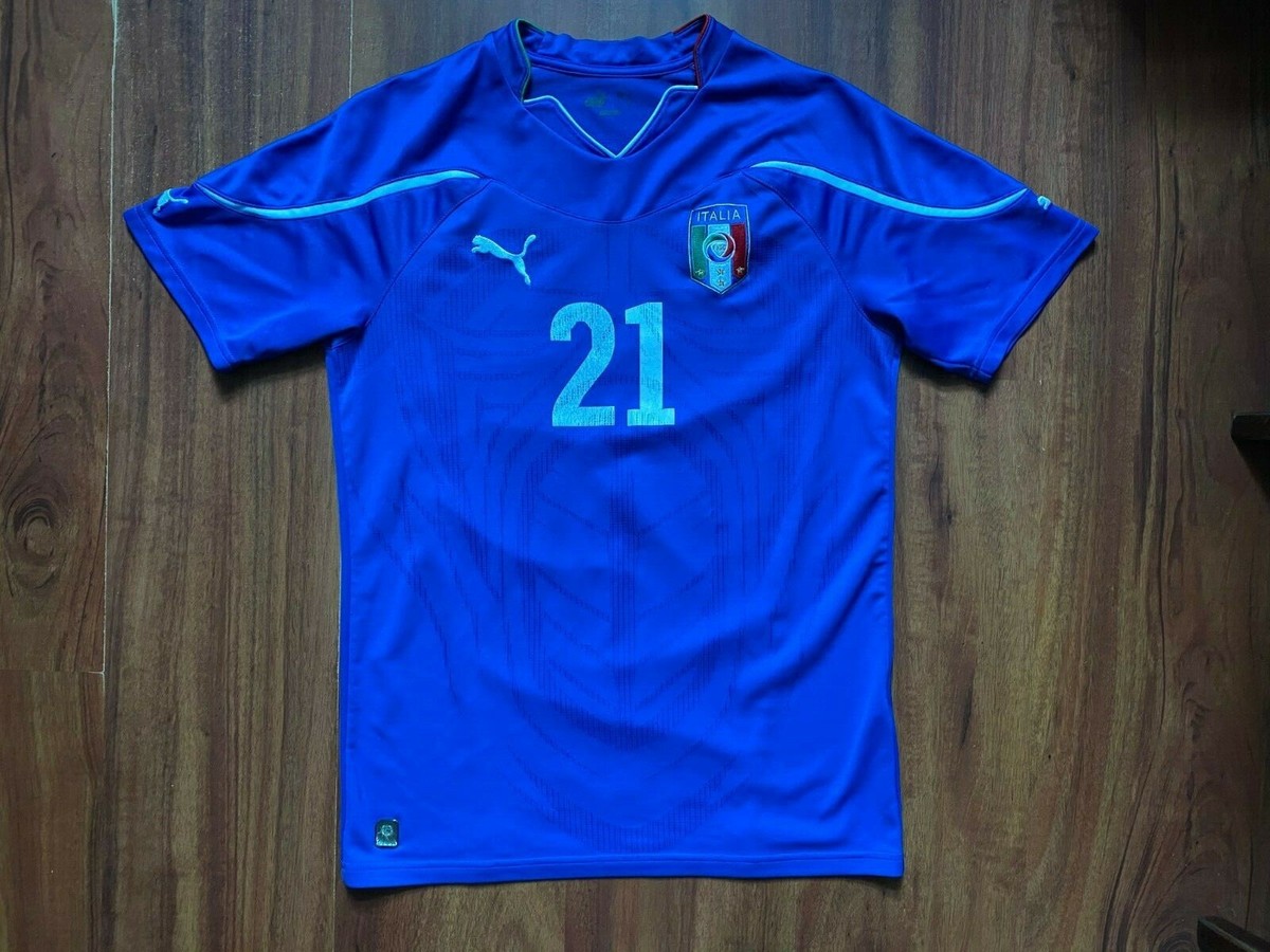 Maillot Football Italie Domicile 2010 #21 Pirlo - Puma - Taille XL - Long