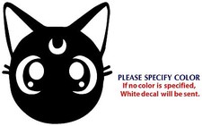 Luna Sailor Moon Graphic Die Cut decal sticker Car Truck Boat Window laptop 9"
