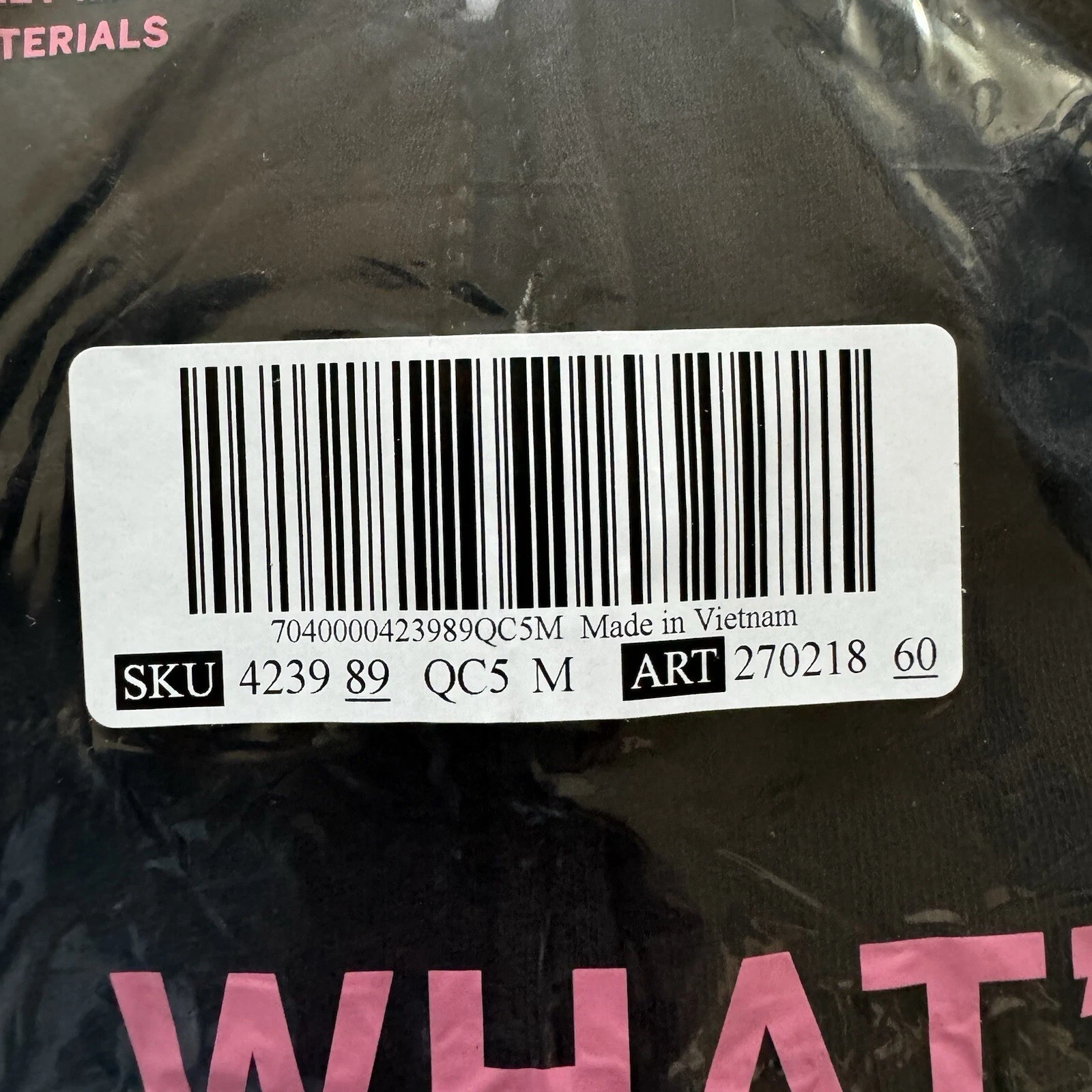 UNDERCOVER Felpa con cappuccio e zip intera Victoria’s Secret ROSA nera logo in rilievo IVY Fleece Campus M