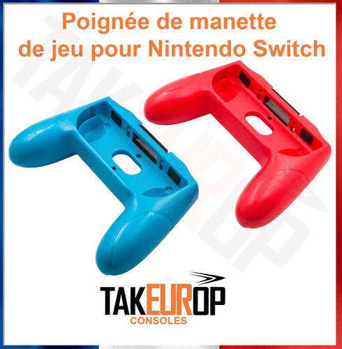POIGNEE pour JOY CON pour Nintendo Switch Bleu ou Rouge unité ou en lot de 2 new - Photo 3/8