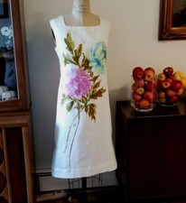50's Or 60's Full Panel Tropical Tiki Summer Dress.