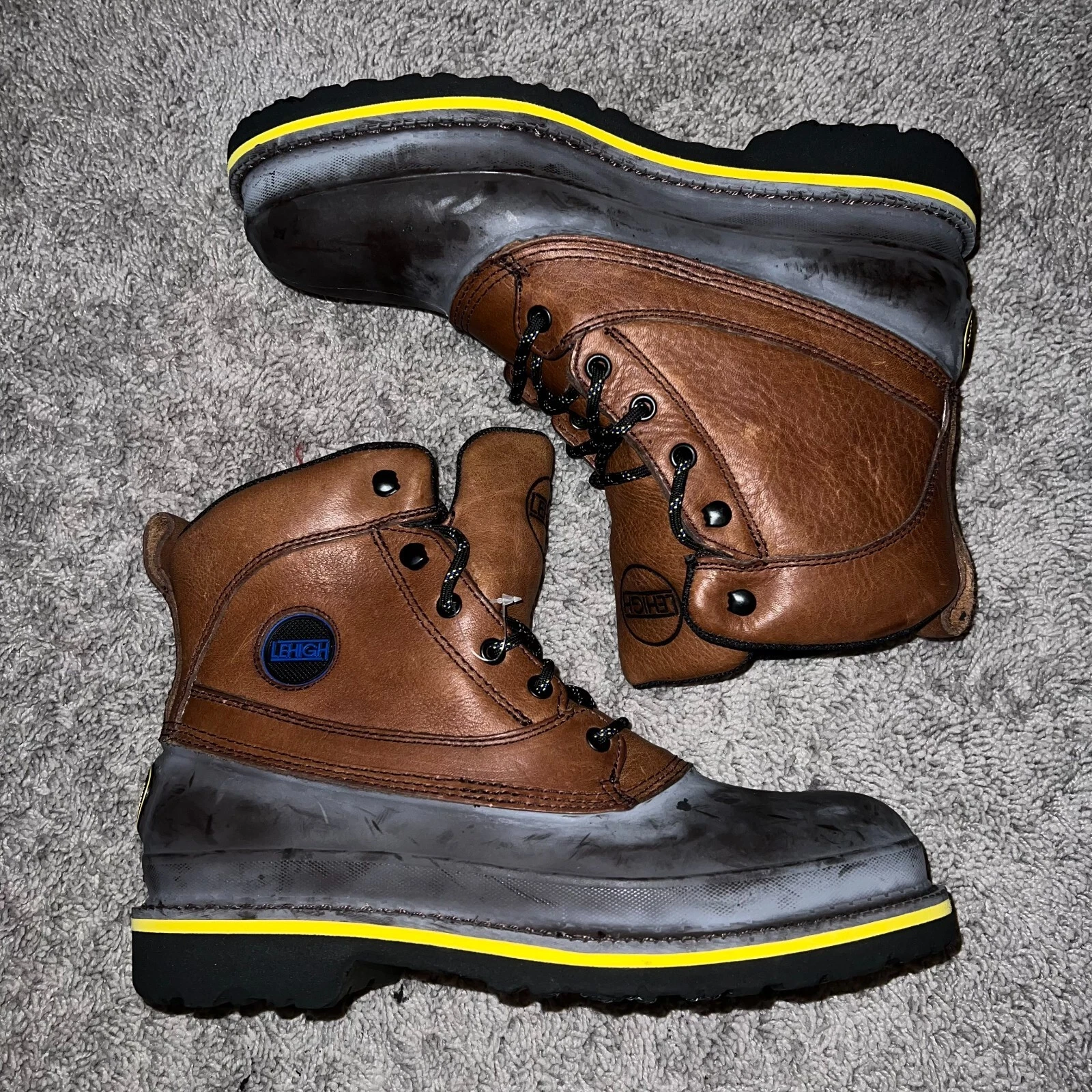 Lehigh Safety Shoes Swampers Unisex 6 inch Steel Toe Waterproof Work Boot Mens 8