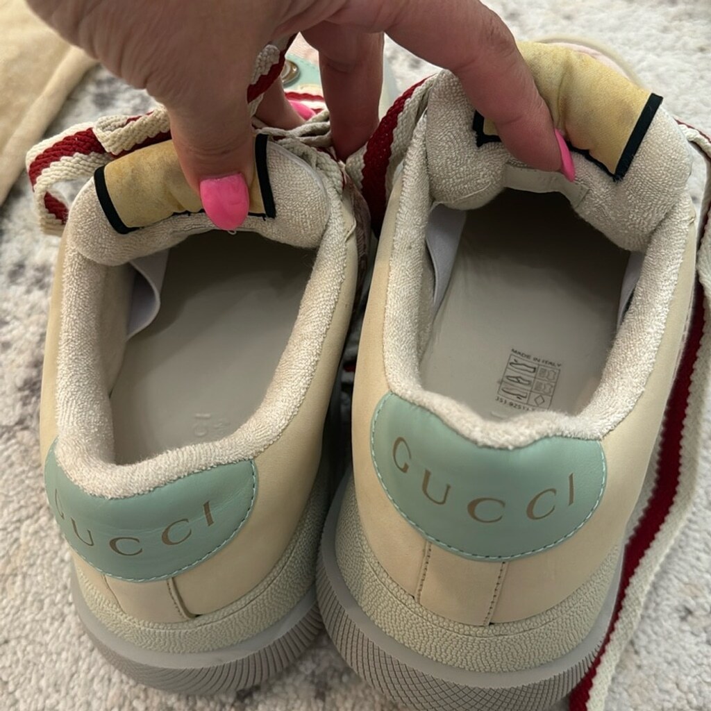 Courgettesauteさま・ご確認用 GUCCI AUTHENTIC GUCCI WOMEN'S SCREENER SNEAKER SIZE 38 | eBay