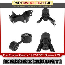 4x Engine Motor & Auto Transmission Mount for 1997-2001 Toyota Camry Solara 2.2L