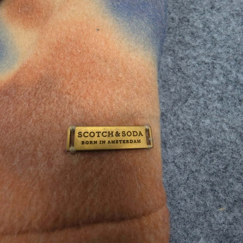 Scotch & Soda Jacket Mens 2XLARGE Orange Overshirt Long Sleeve Logo Size 2XL NWT - Image 2 of 4