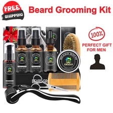 Beard Advanced Growth Kit Healthy Full Hair Men Grooms Oil Serum Boosts Gifts