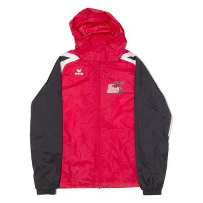 ERIMA Fussball Club Schattdorf Herren Windbreaker Jacke Rot Kapuze Colourblock S