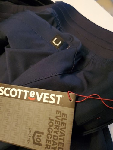 NWT SCOTTeVEST Elevated Everyday Jogger Pants 10 pockets Color NAVY size XXLx30 - Picture 5 of 5