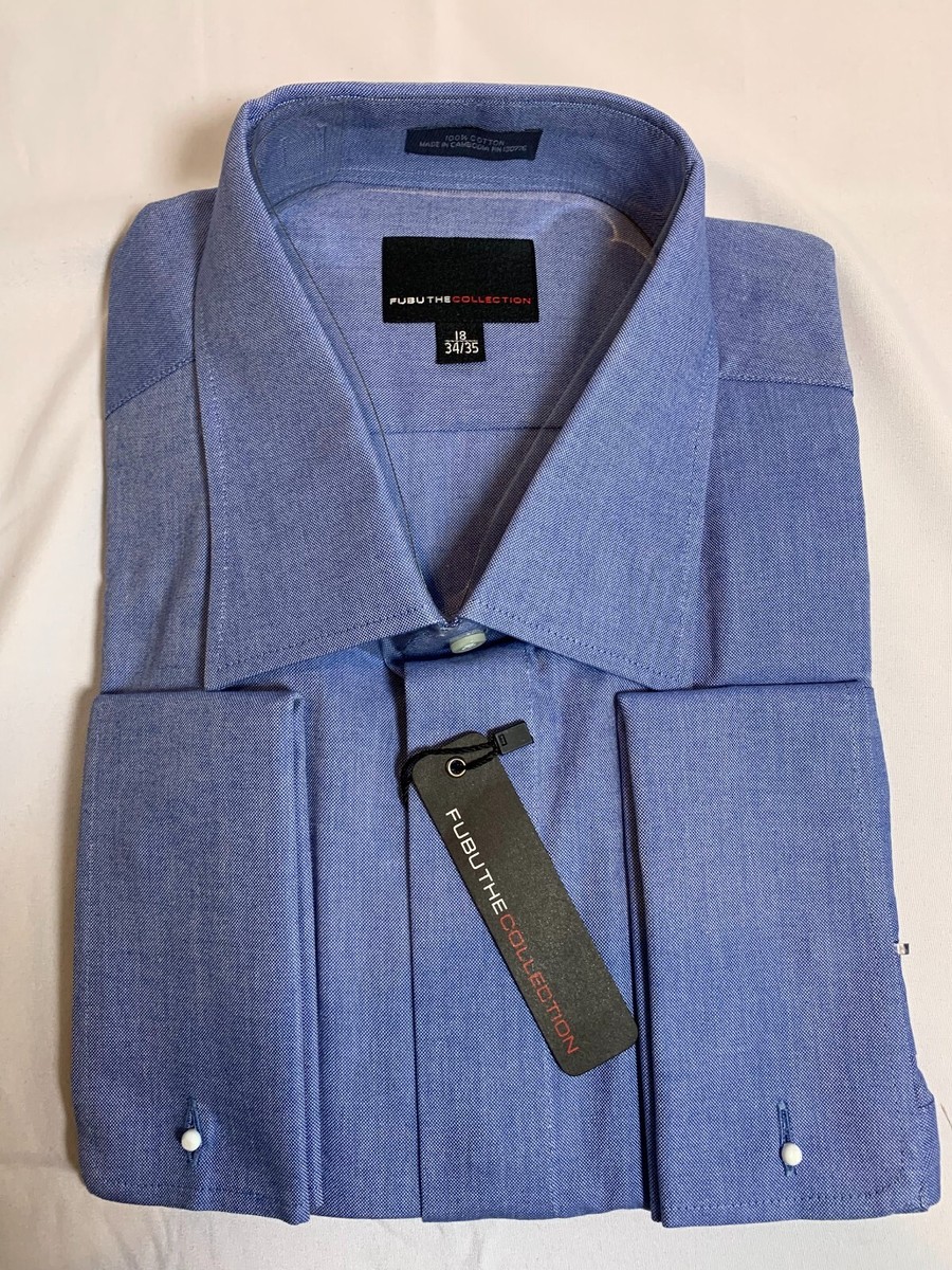 fubu dress shirts Fubu The Collection Dress Shirt Men's 16 1/2 34-35 Purple Long Sleeves Button Up