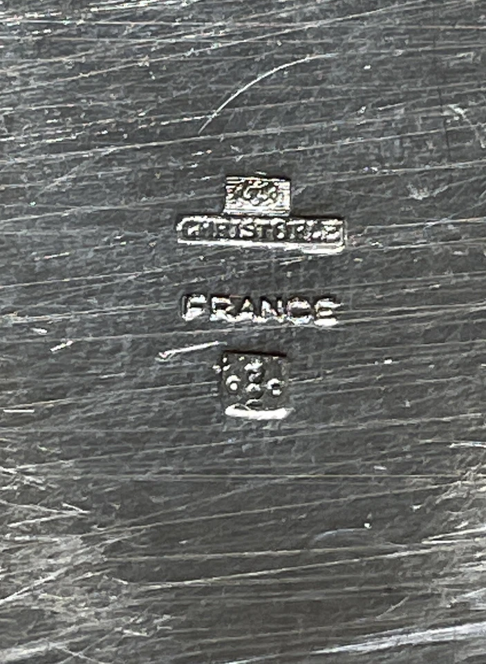 COLADOR DE TÉ ESTACIONARIO DE MESA CHAPADO EN PLATA CHRISTOFLE FRANCE Foto 4 de 4