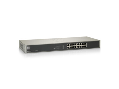 LevelOne GSW-1657 Unmanaged Gigabit Ethernet Netzwerk Switch (10/100/1000) Schwarz