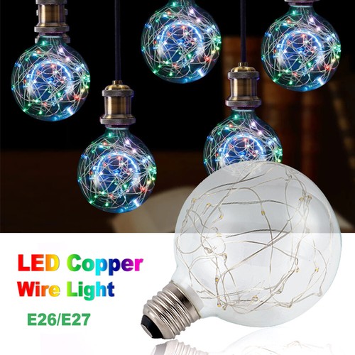 LED Fairy Light Bulb E26/E27 Multiple Color Home Patio Garden Globe Party Lamp - Picture 6 of 32