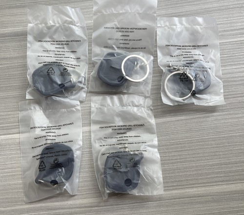 Tupperware Micropro Grill / Micro Pro Grill Keychains Set of 5 New! - Picture 4 of 14
