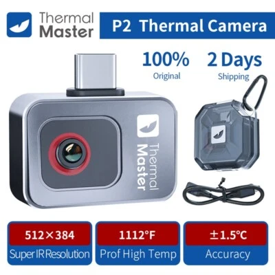 THERMAL MASTER P2 Android Thermal Imaging Camera for Phone,512×384,15x Zoom,±1.5℃ Accuracy