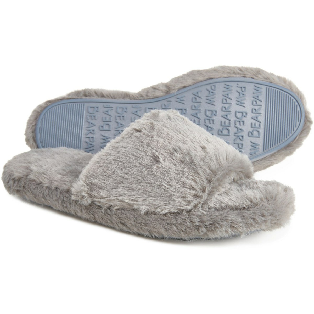 Brand New Women's Bearpaw Sandal Slippers Gray Various Sizes