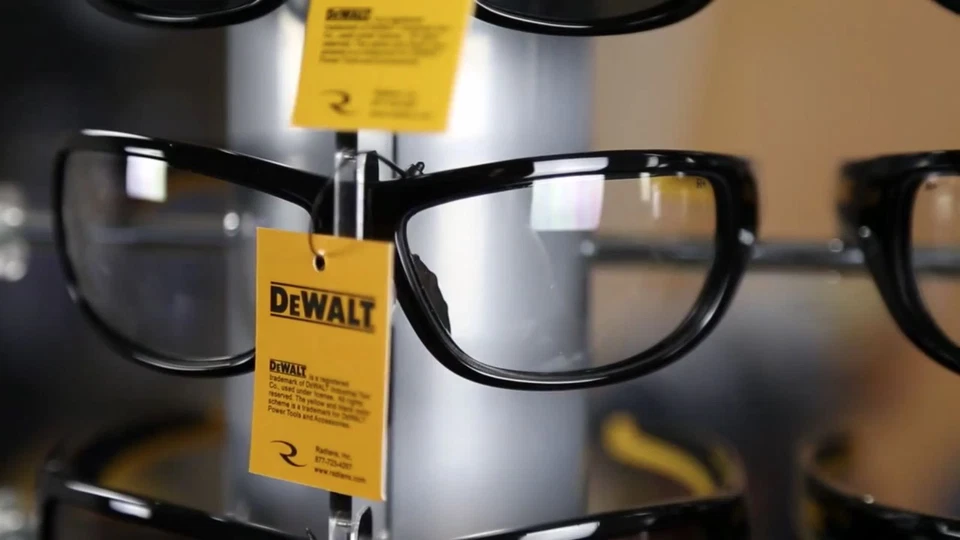Gafas de seguridad DeWalt DPG94-YD Dominator, lente espejo amarillo Foto 4 de 4