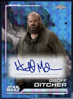 DIGITAL Topps Star Wars Card Trader 2024 Chrome Blue Auto Groff Ditcher 150cc