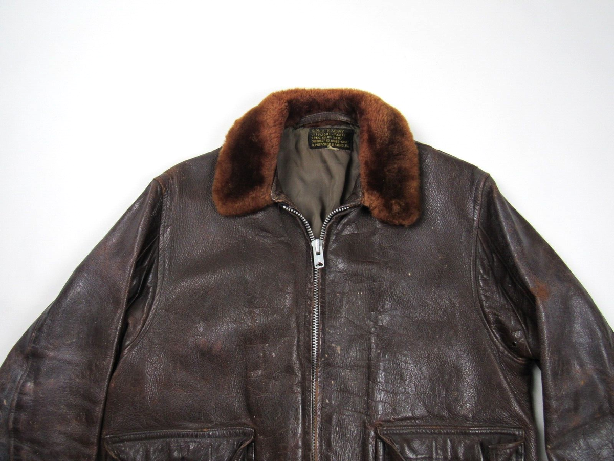 Vtg 1951 Korean War US Navy 55J14 G-1 Flight Jacket A Vtg 1951 Korean War US Navy 55J14 G-1 Flight Jacket A