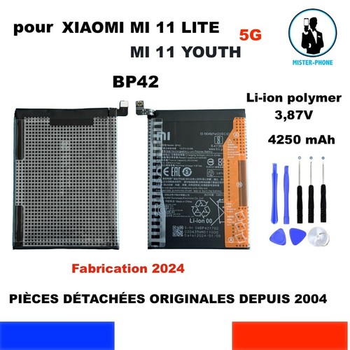 ORIGINAL BATTERY OEM XIAOMI BP42 XIAOMI Mi 11 LITE Mi 11 YOUTH 4250mAh ORIGINE - Photo 11 sur 11