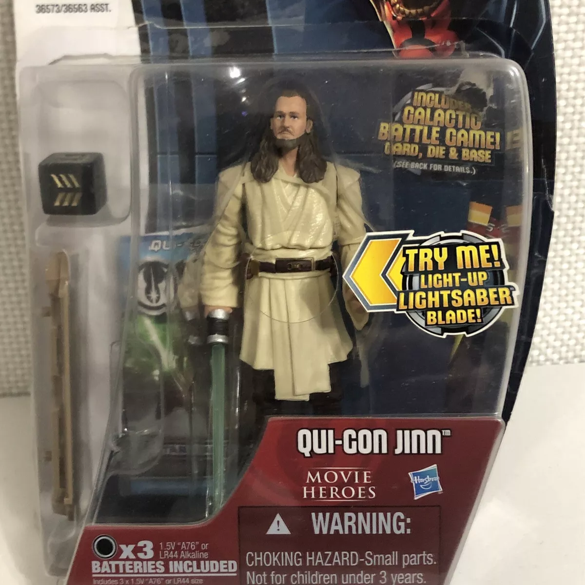  Hasbro Electronic Qui-Gon Jinn Lightsaber : Toys & Games