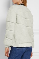 Shearling Jacket Paul & Joe Paris Lambskin Leather Size 34 Uk 6-8 Rrp £970 Nwt
