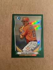 Carlos Correa 2014 Bowman Chrome Draft Top Prospects Green Refractor /150