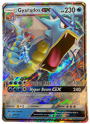 Pokémon TCG - Gyarados GX SM212 Jumbo - Oversized Black Star Pokémon TCG - Gyarados GX SM212 Jumbo - Oversized Black Star