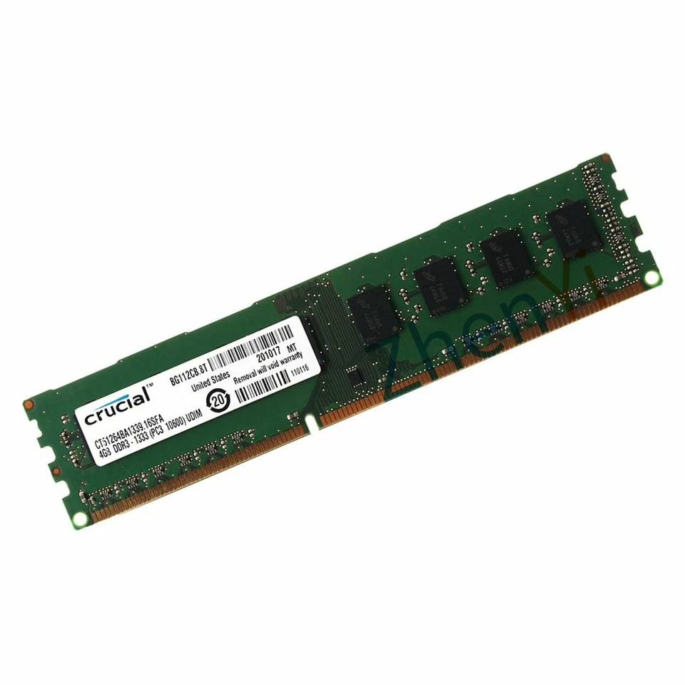 Crucial 4GB 2GB DDR3 1333MHz PC3-10600U CL9 240Pin DIMM Desktop Memory SDRAM BT - Image 3 of 4