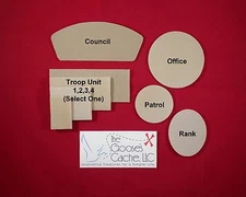 Tan Sew-on Hook and Loop for Attaching Patches to Scouts BSA Shirts