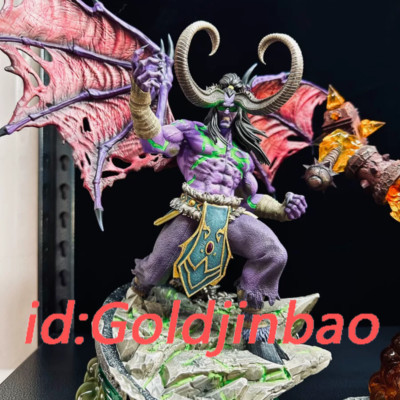 HEX Studio WOW Illidan Stormrage Model Resin In Stock 1/10 Scale Painted Led