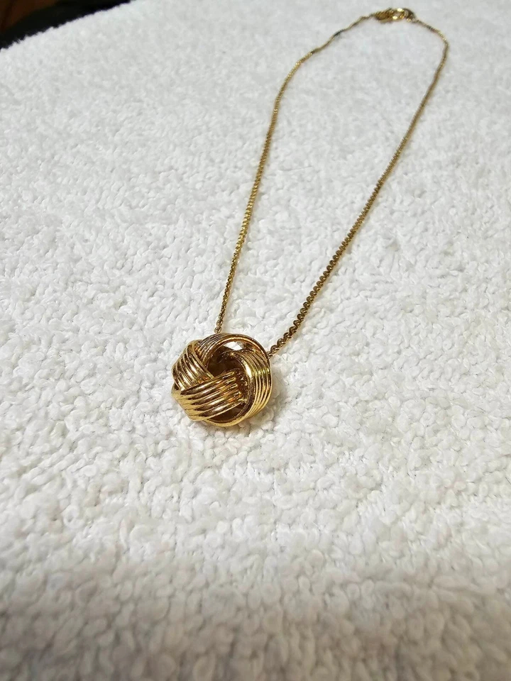 2 акцента визитной карточки ожерелье прозрачный камень золотой тон 14 1/2 дюйма - Изображение 2 из 4