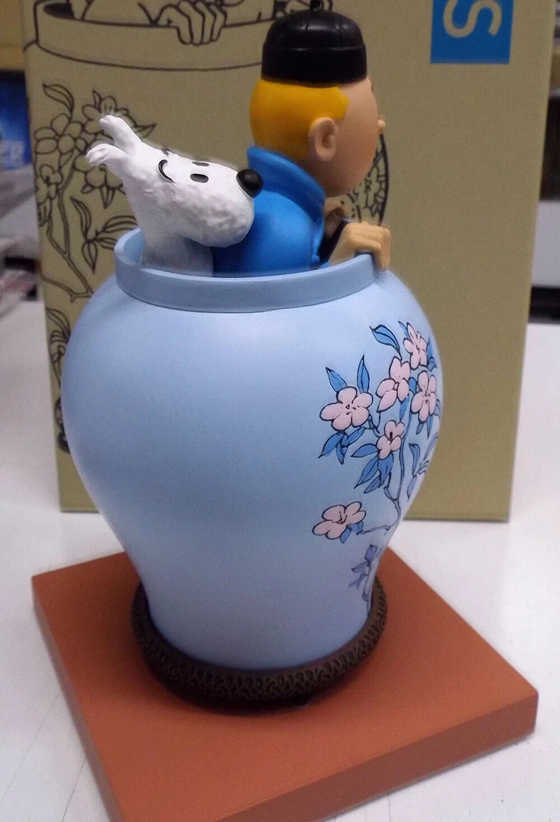 SUPERBE FIGURINE TINTIN POTICHE LES ICONES ETAT NEUF EN BOITE -