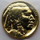 1929-S 5C BUFFALO NICKEL Gold Plated Eye Appeal #Z2