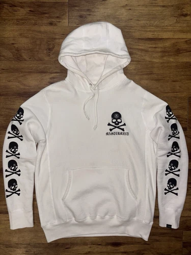 Veste à capuche sweat blanc Stussy x Mastermind Japan M 2013 rare exclusif