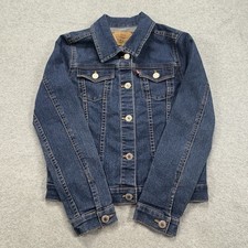 Levi Strauss  Co. Denim Trucker Jacket Youth M 10/12 Blue Jean