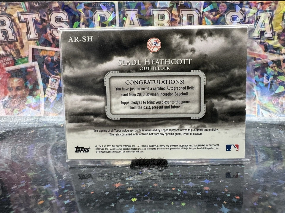 2013 Bowman Inception Auto Relics Slade Heathcott #AR-SH Auto - Image 2 of 2